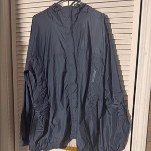 Marmot Hooded Packable Rain Shell - Slate Navy